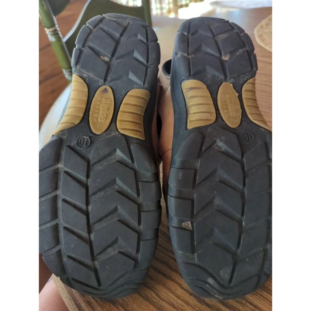 Alpine Design Men Fisherman Sandals Brown Leather Drawstring Size‎ 10